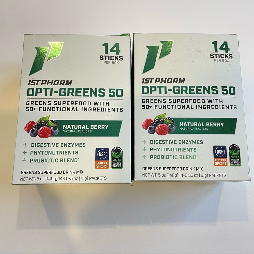 1st Phorm Opti-Greens 50 Superfood Drink Mix Single Serve Packets